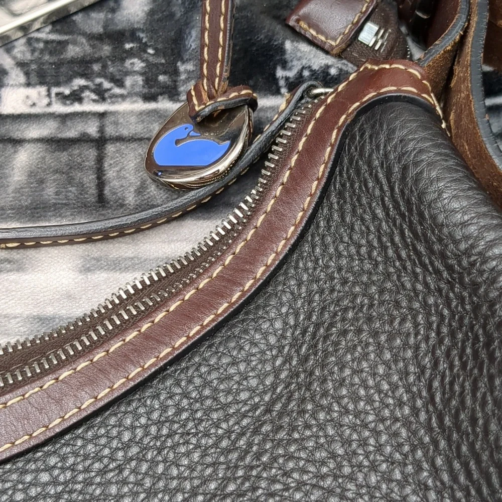 DOONEY & BOURKE 1975 EAST WEST HOBO SHOULDER BAG BLACK